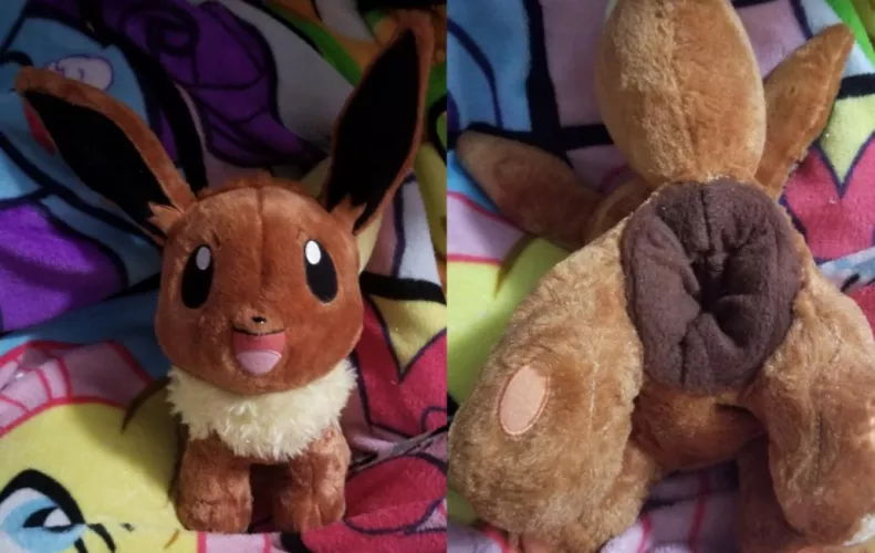 Recently commissioned NSFW fuckable feral female Pokemon eeveelution Eevee with one large useable hole for fleshlights [F] (Furrysale) by Furry-sale
