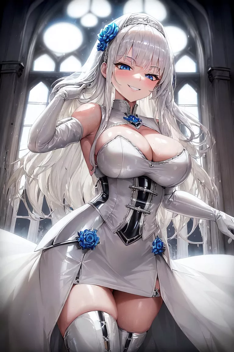 Silver Bondage Bride posted by CheetahSperm18