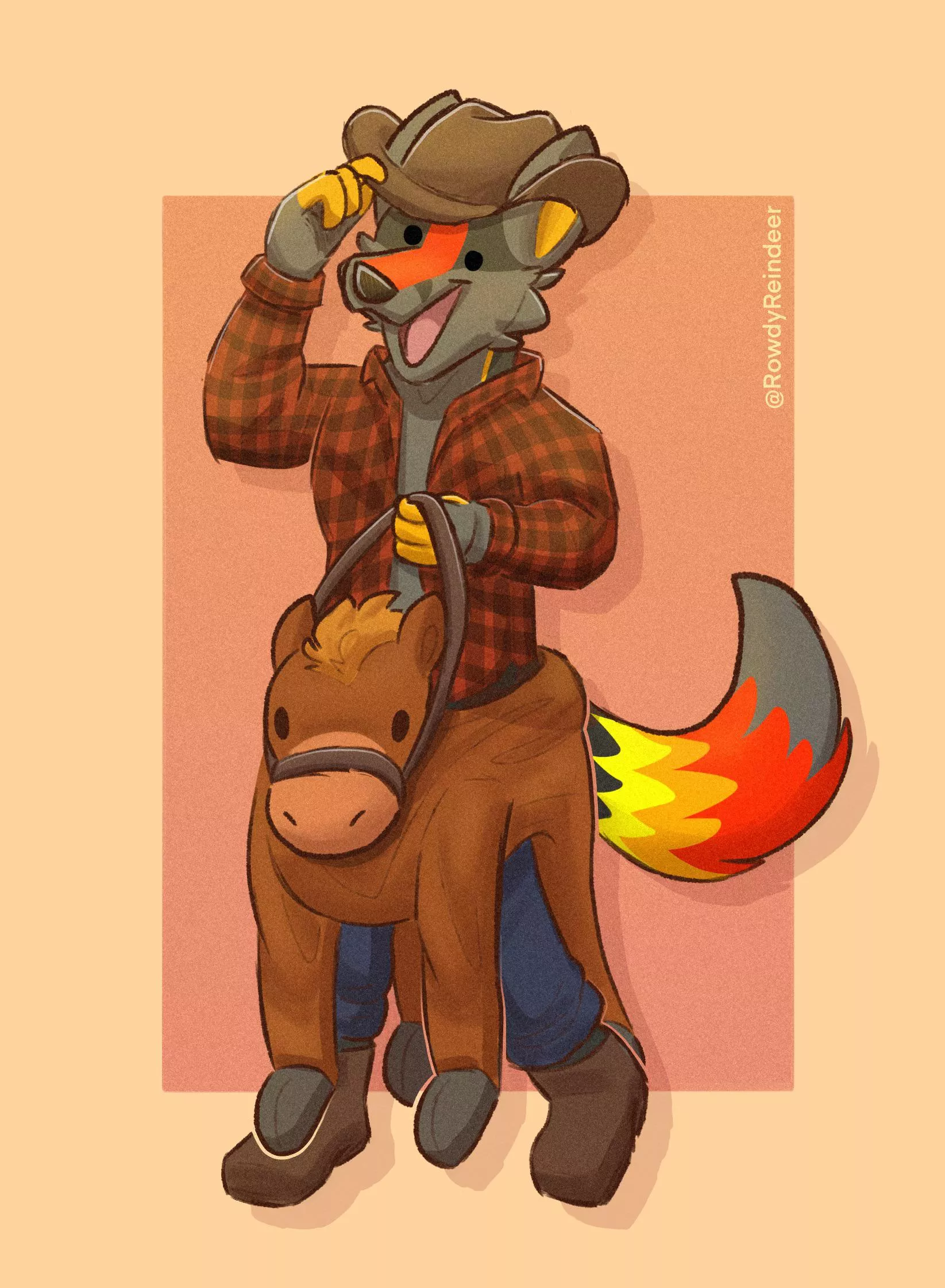 YEEHAW (art by me) posted by MaddyReindeer