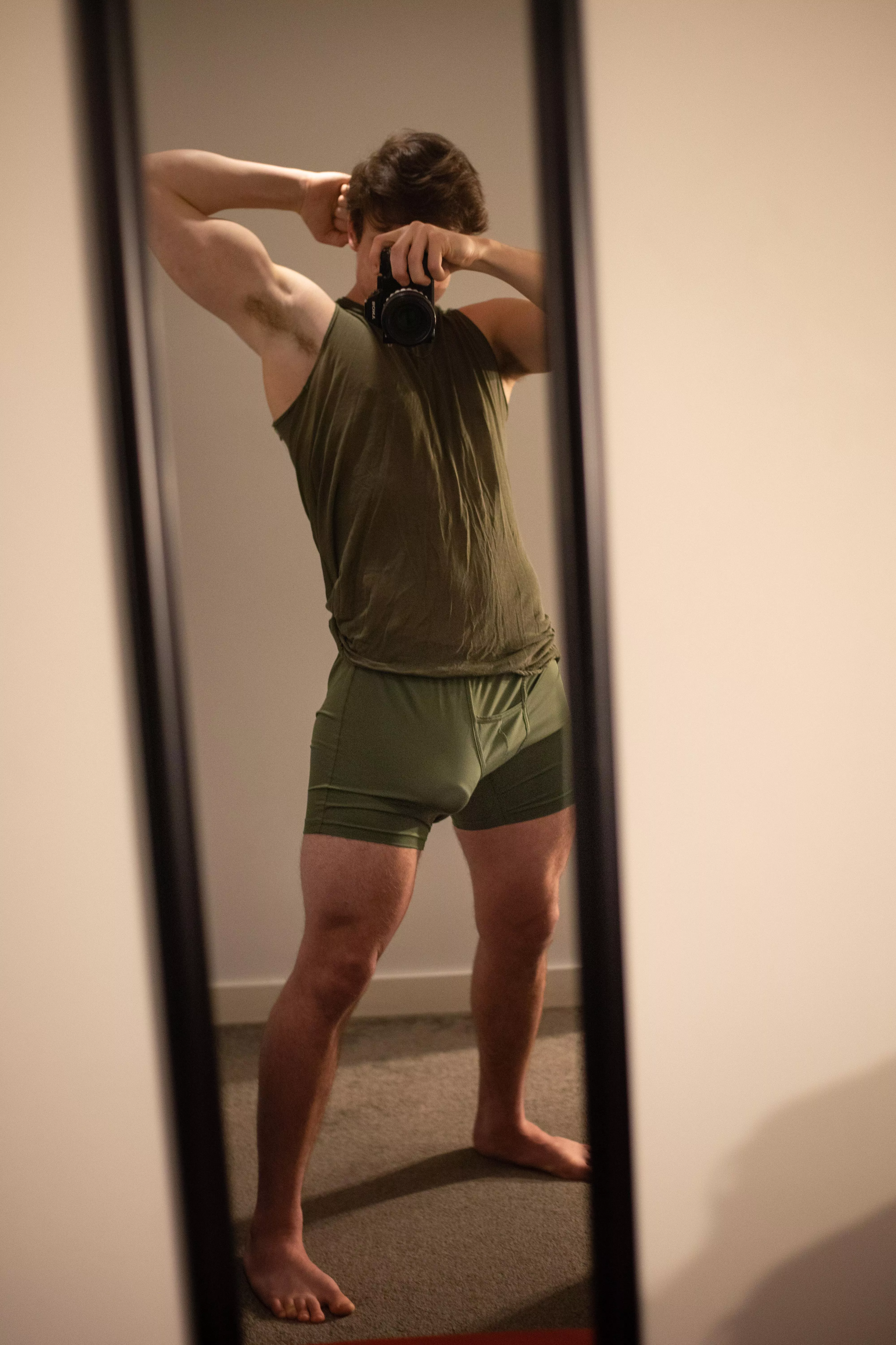 Army green and my helmet to match 🪖 posted by Maple_Cock