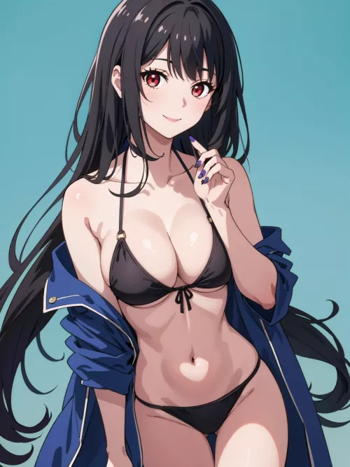 Black Bikini by CheetahSperm18