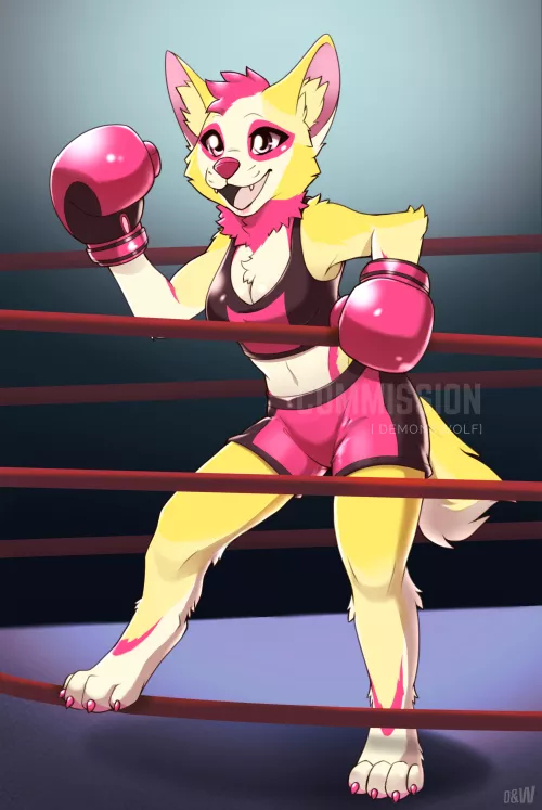 Boxer Female Corgi Commission! by DemonAndWolf