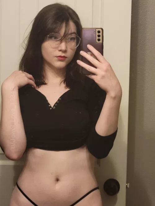 Do you like seeing my thong straps? by Jewel_Love_12345