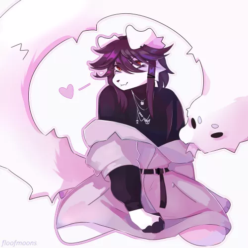 does floof look cute in this big coat? [OC] by floofmoons