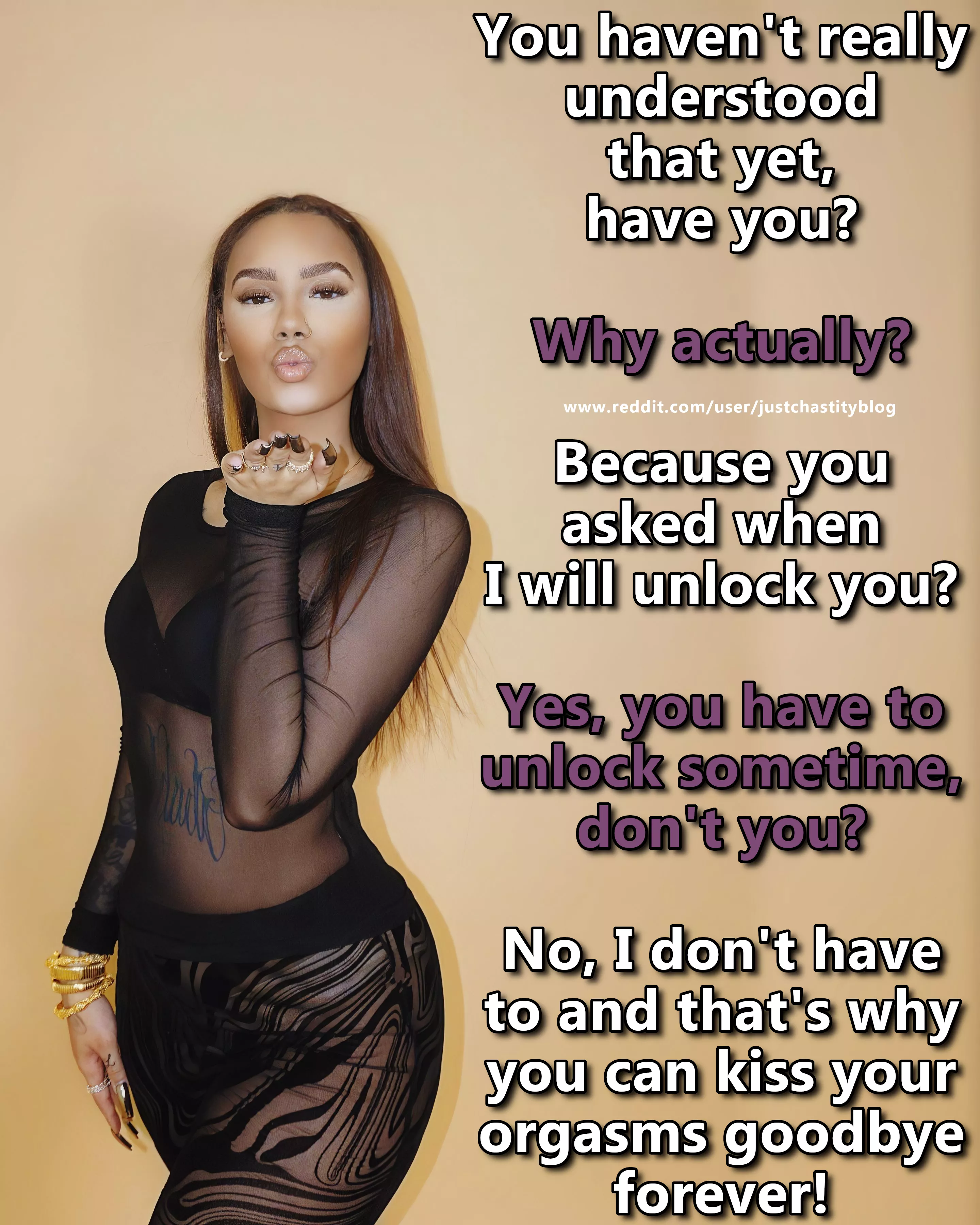 Forever, means forever posted by justchastityblog