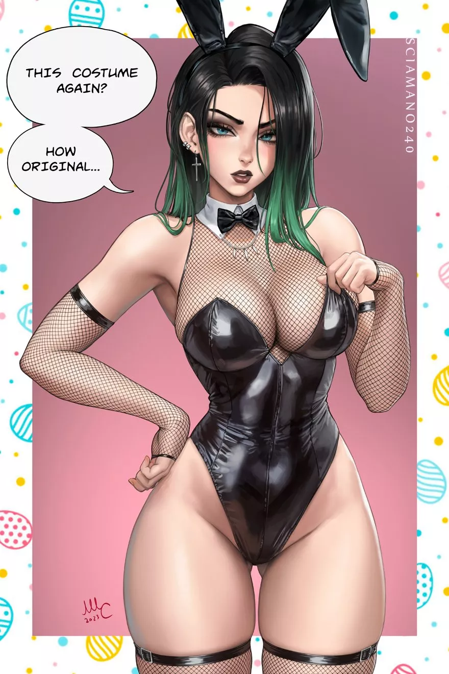 Goth Bunny April posted by CheetahSperm18