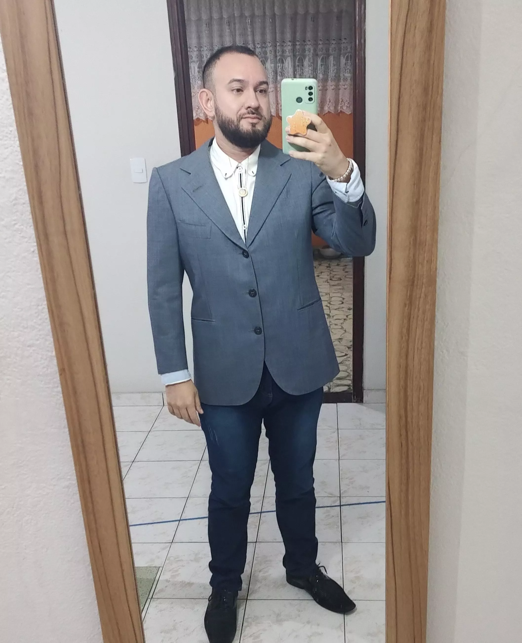 I feel like the necklace is sorta out of place. What do you think? posted by Brbenny