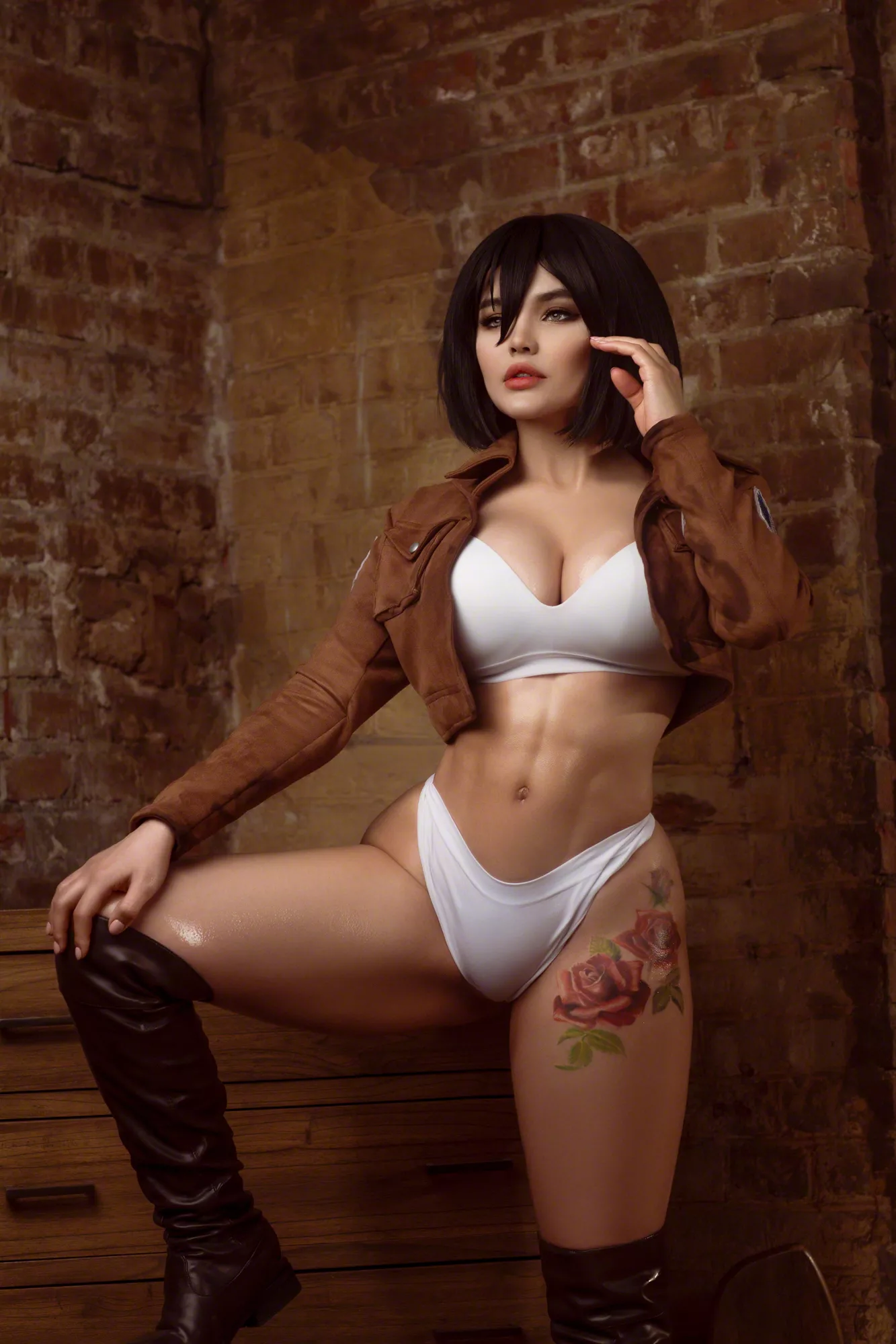 Mikasa Ackerman (Shingeki no Kyojin) by Kalinka Fox posted by krinolinika