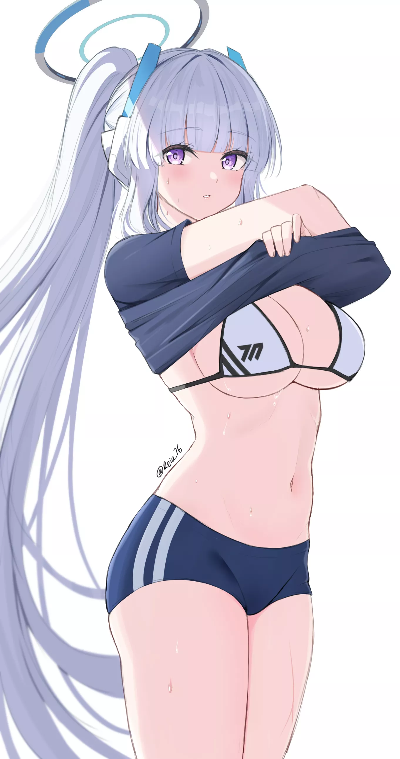 Noa shyly undresses her PE uniform to show you the sexy bikini she wore underneath [Blue Archive] posted by SnabDedraterEdave