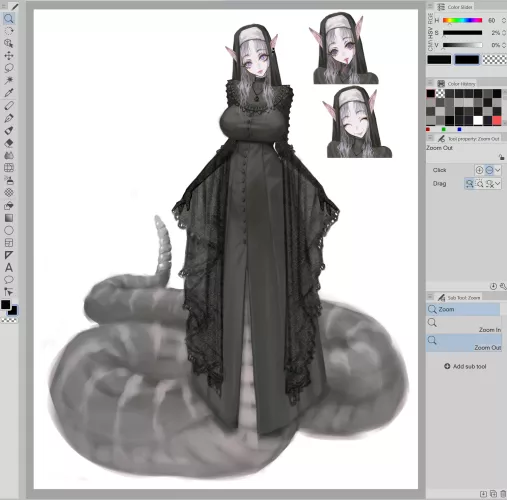 Nurse Lami Oc WIP by Me . What do you think I should add to her? by Kixywa