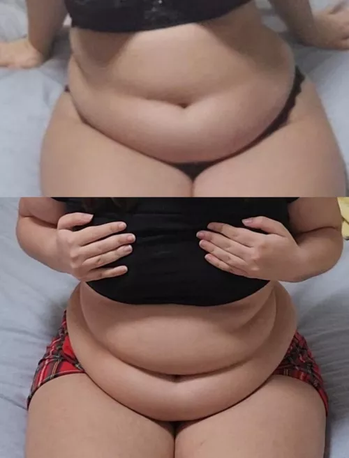 One month between the pics, do you see any difference? by cupcakebabi