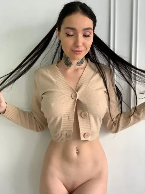 Only the crop top and nothing more by Maleficent-Today-11