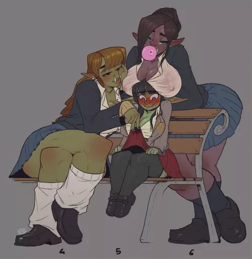 Orc vs goblin by trash-slayer