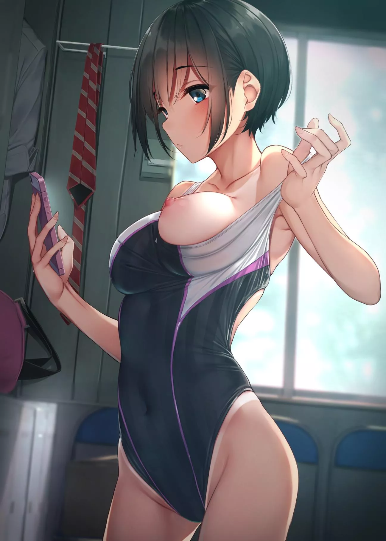 Putting on her swimsuit (rerrere) posted by Bright_Variety9715