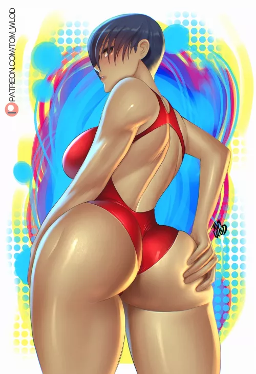 Swimsuit girl (CrazyDraftsman) [OC] by Ricky190