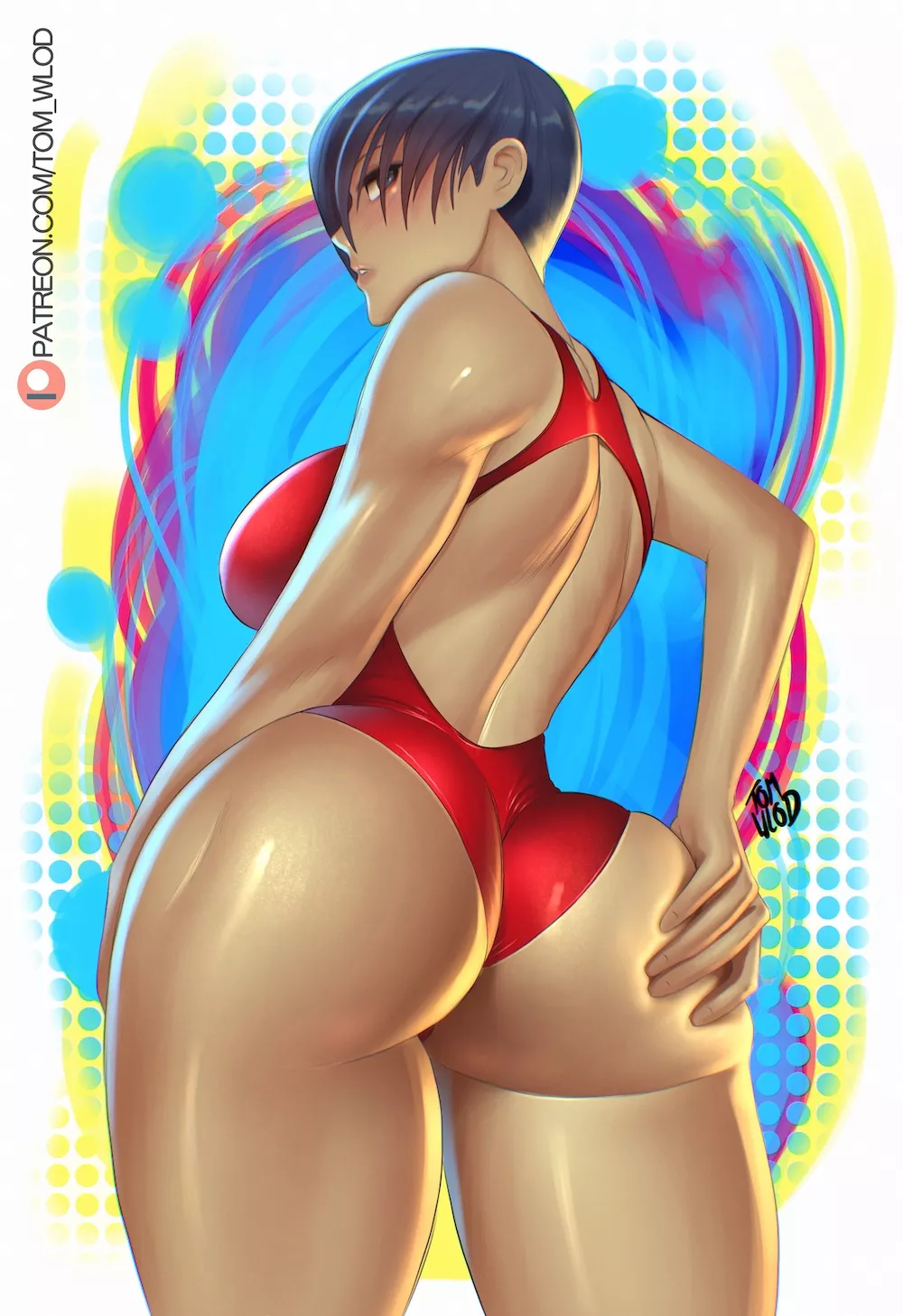 Swimsuit girl (CrazyDraftsman) [OC] posted by Ricky190