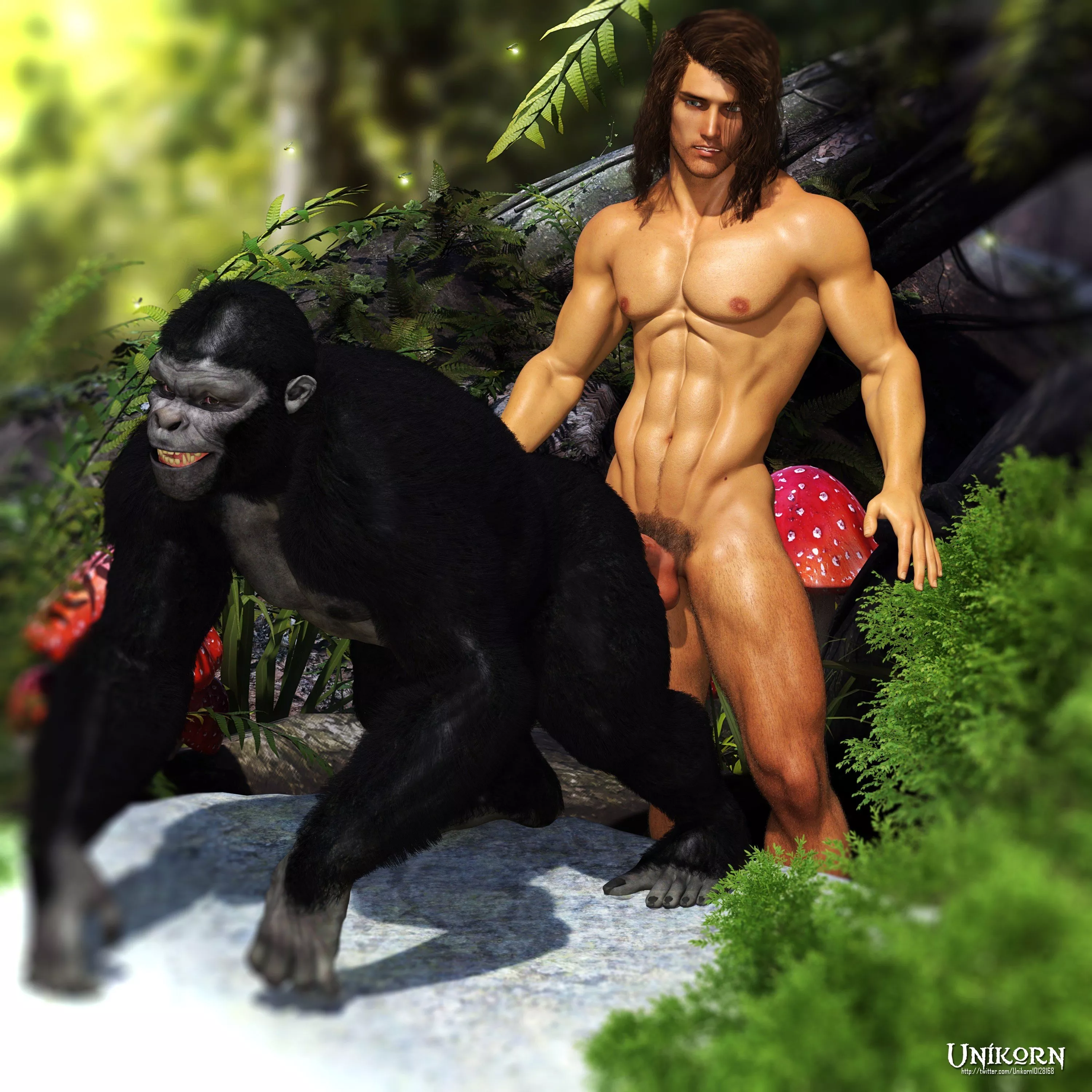 tarzan and .... posted by GayetiStudio