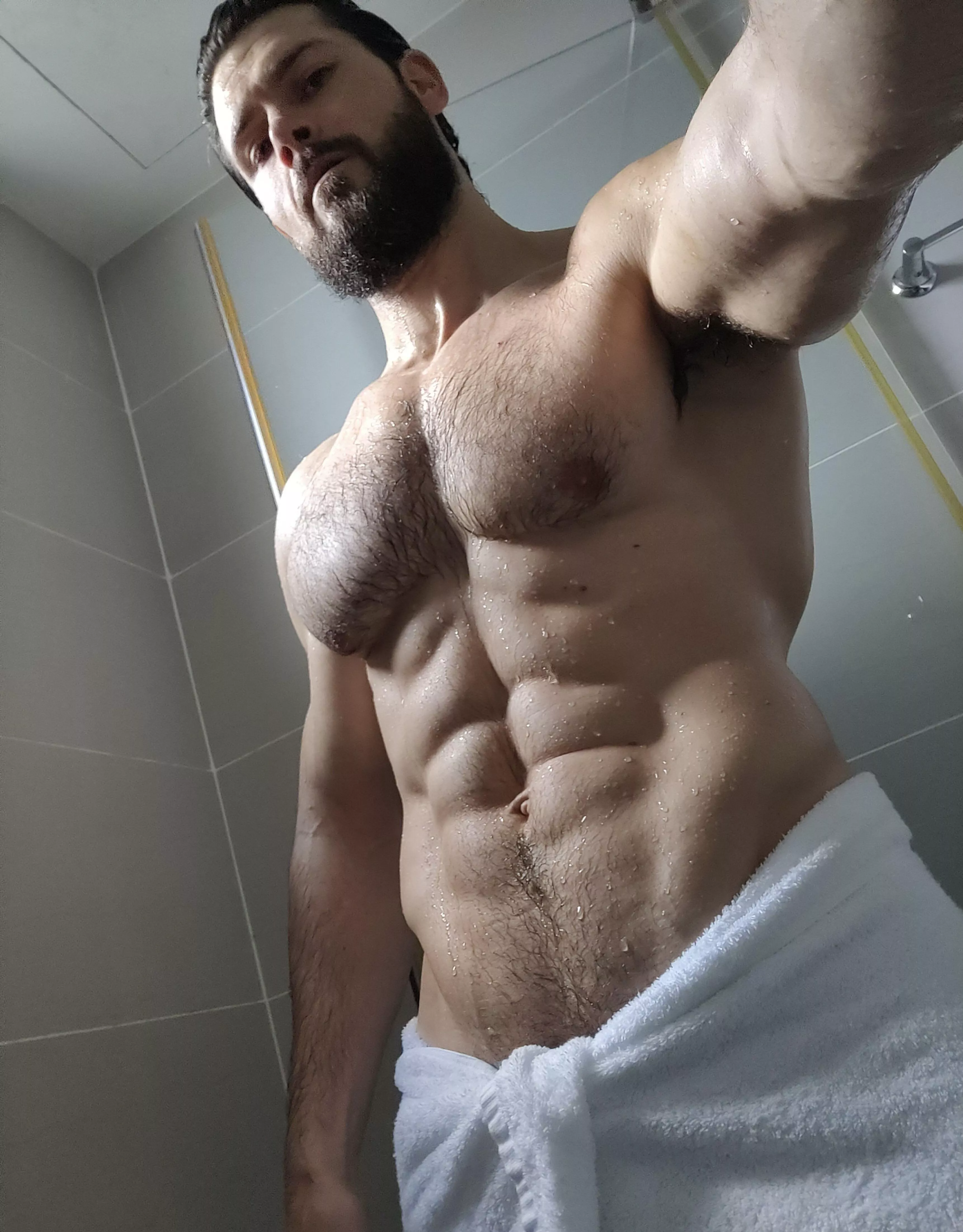 The beast out of the shower posted by beastmuscleshow