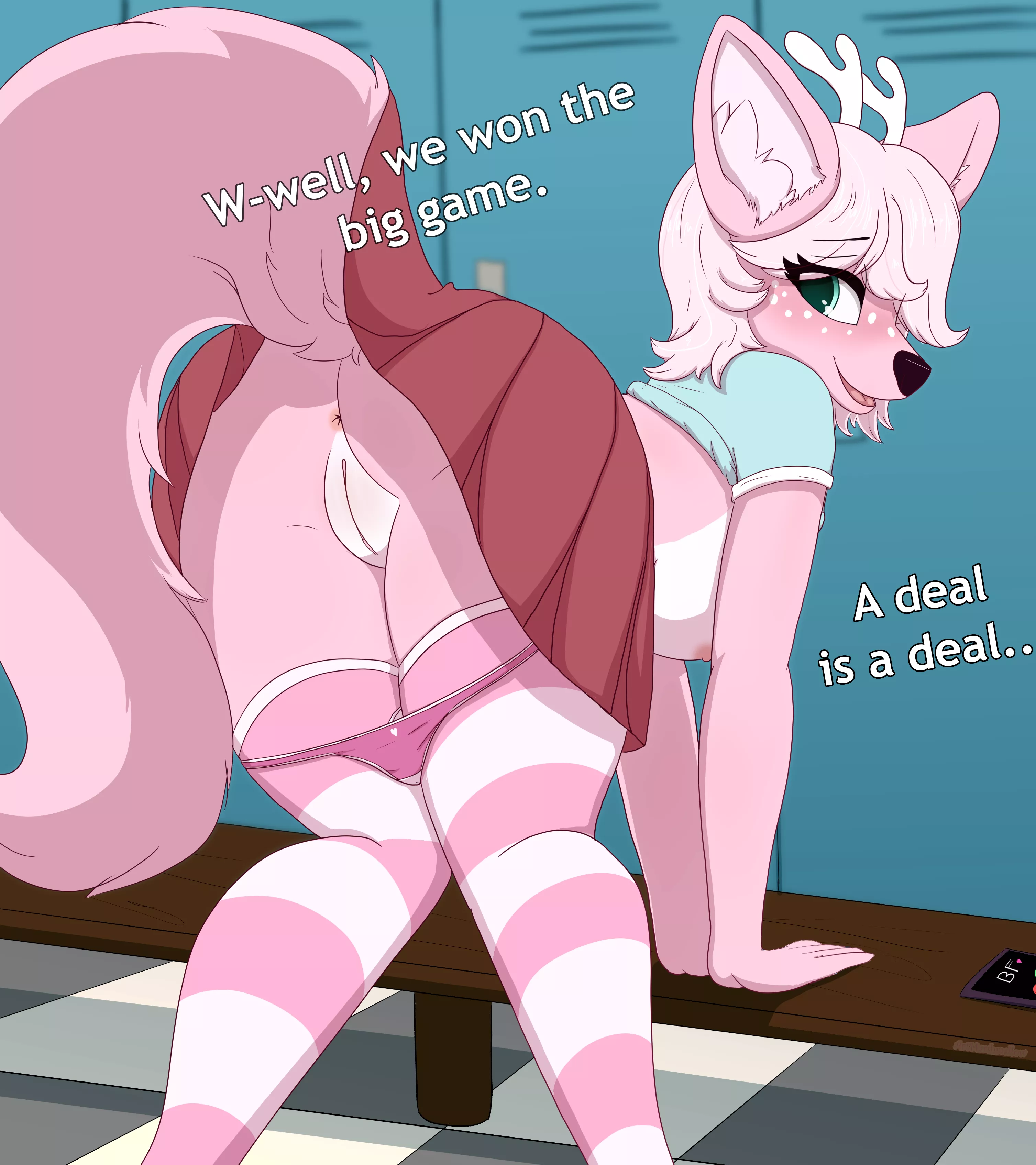 A Really Motivational Cheerleader [F] (@FurMarshmallow) posted by MarshmallowFloofy