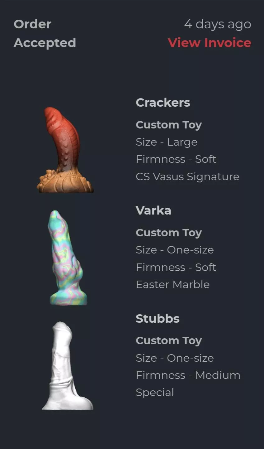 Custom order just got updated , so curious how they'll turn out 🤗 posted by Olessya2811