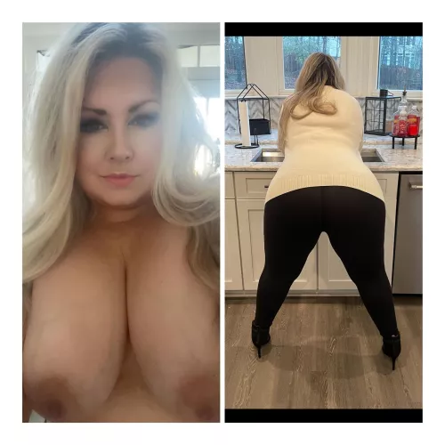 Getting ready for work VS leaving for work. Happy Wednesday! by highheel_hotwife