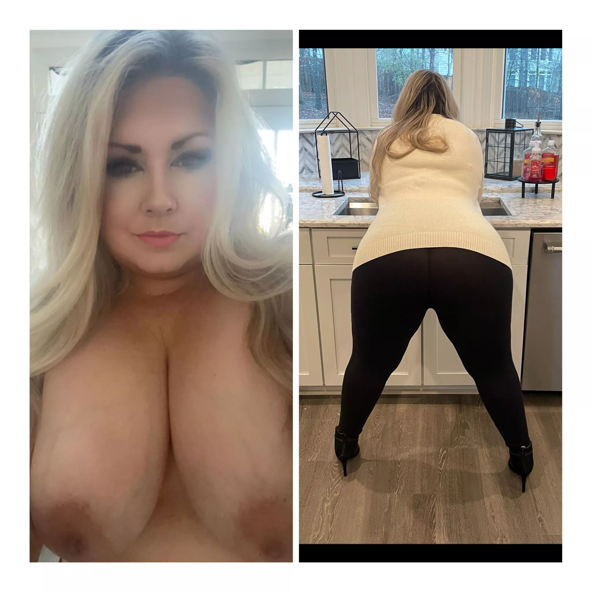 Getting ready for work VS leaving for work. Happy Wednesday! posted by highheel_hotwife