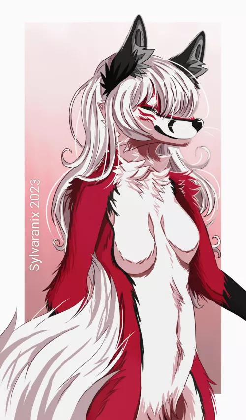 Happy fox 🦊 - art by me, @sylvaranix by Sylvaranix