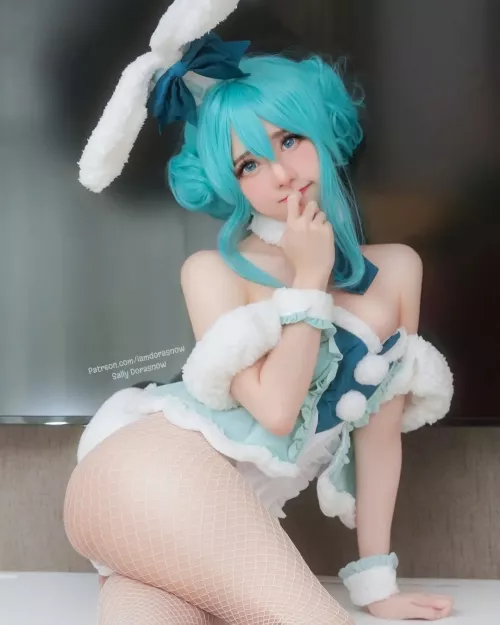 Hatsune Miku (Bunny ver.) by Sally Dorasnow by iamdorasnow