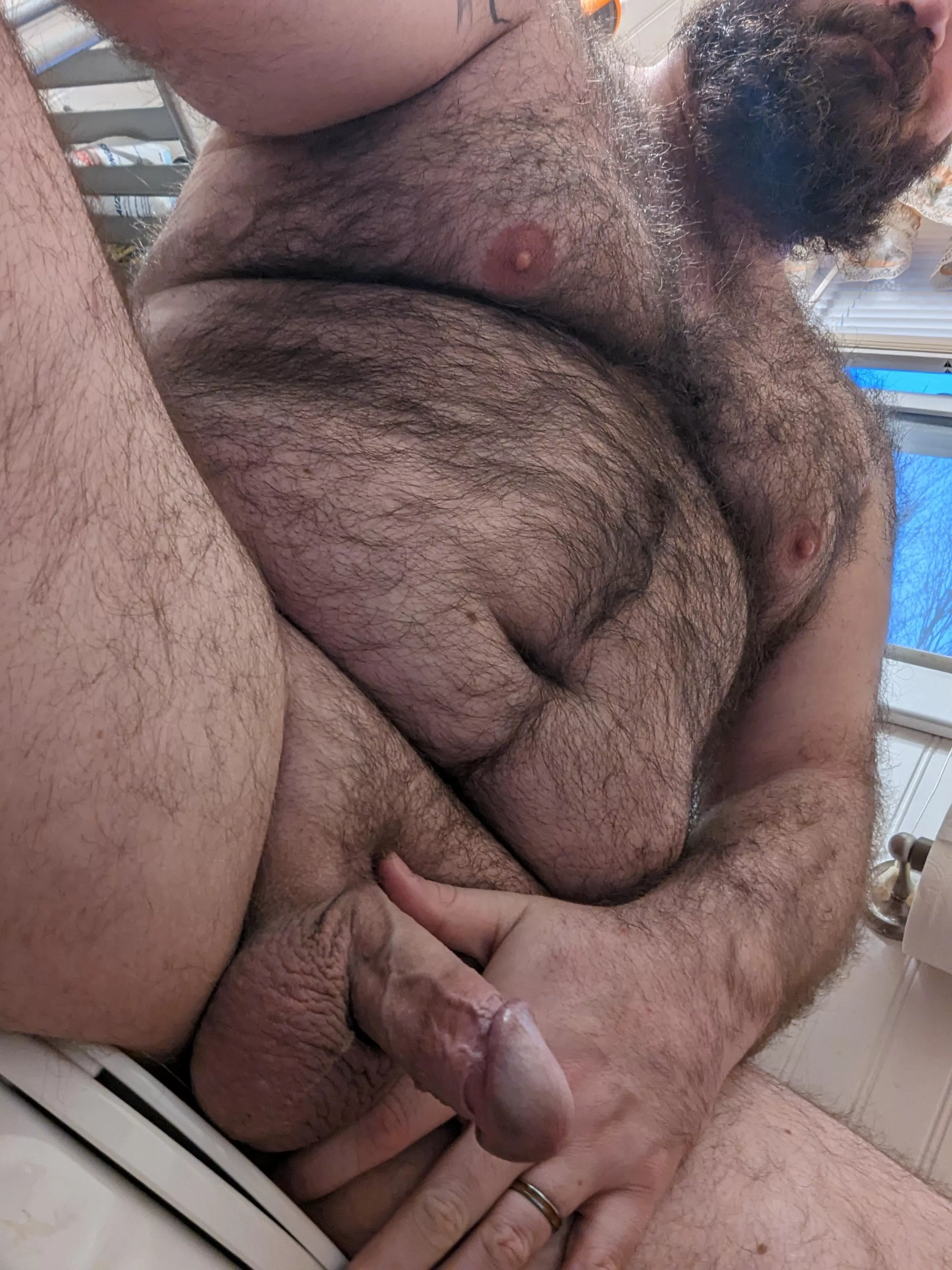 Just sitting here waiting for the shower to warm up, wanna join me? 😏 posted by BeardedAnonnn