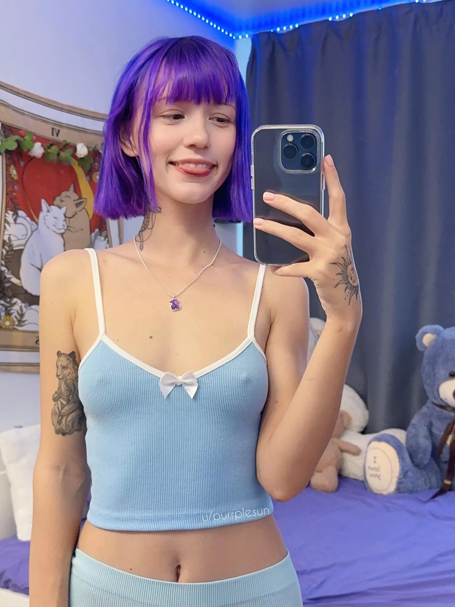 little allergic to underwear 😋 posted by purrplesun