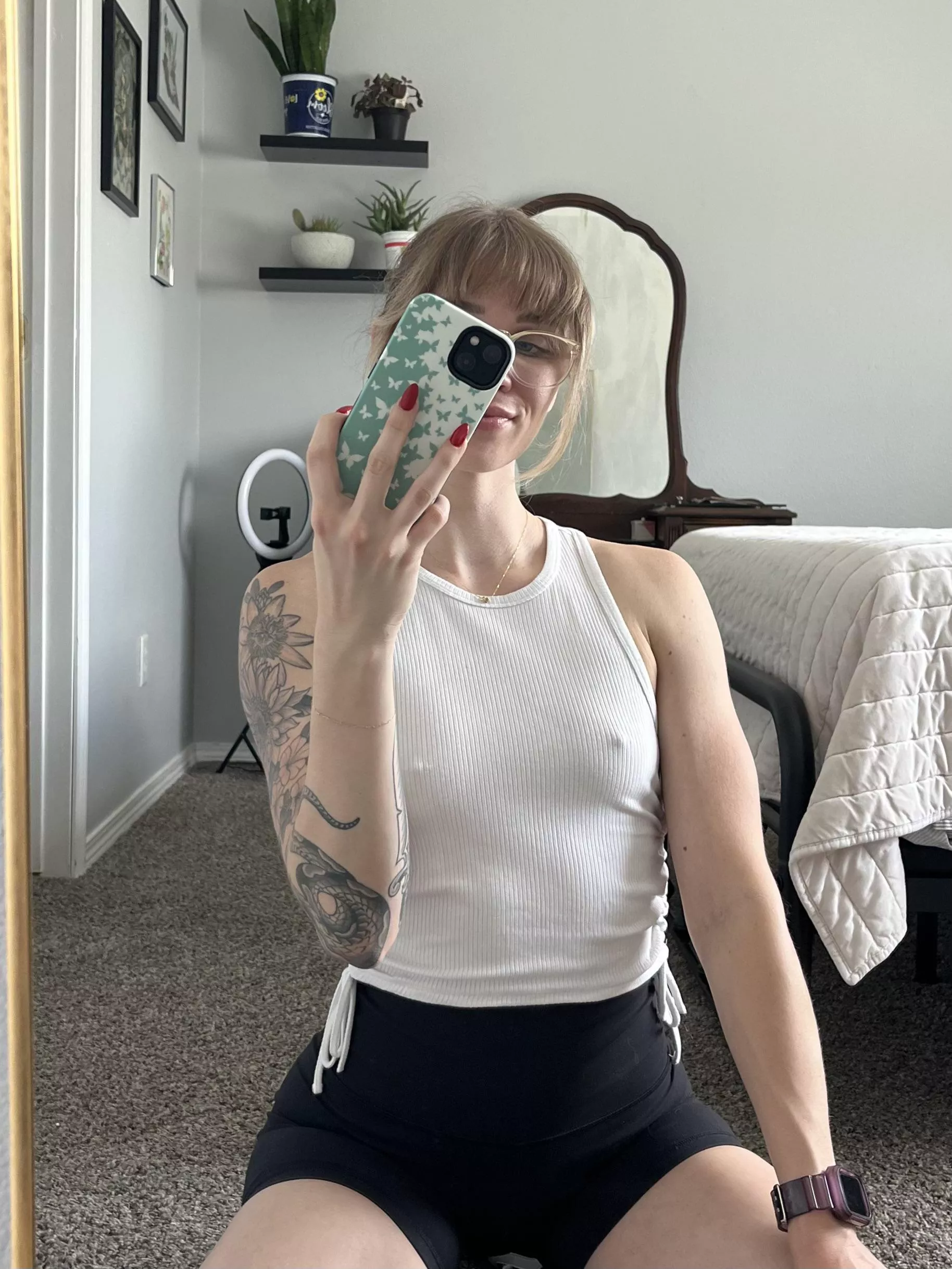 New mirror means new selfie posted by Brooke__bby