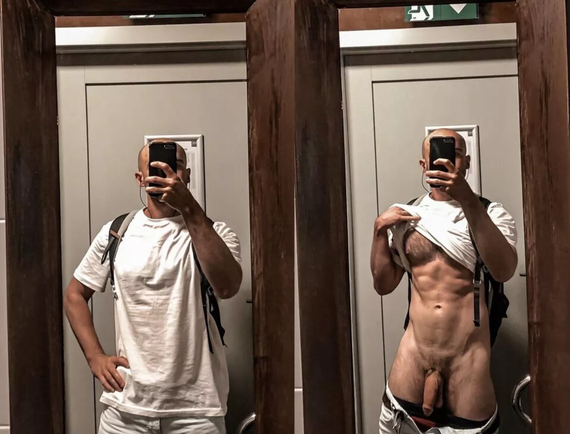 Public toilet in coffee house. M31 posted by BoysPlsCry