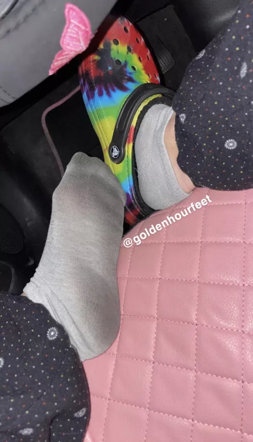 Selling these crocs & socks together, dm to claim this bundle💘 [usa only] by goldenhourfeet