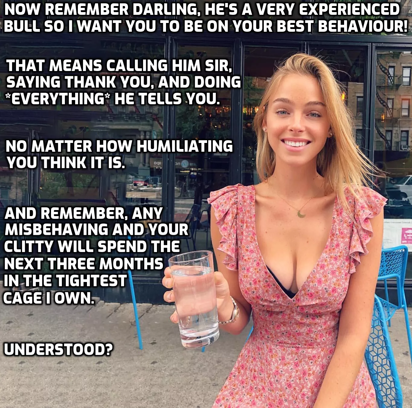 She loves giving you a little pep talk posted by nubsimp