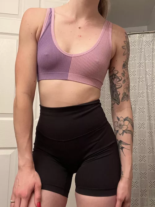 Trying to pick out my gym outfit for tomorrow by Brooke__bby