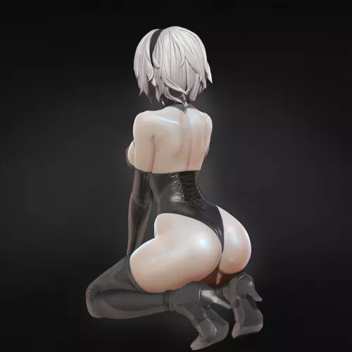 2B on her knees (leslyzerosix) by SoManyCookies