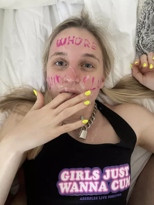 Just read what is written on my cheeks by bunnybuttstuff