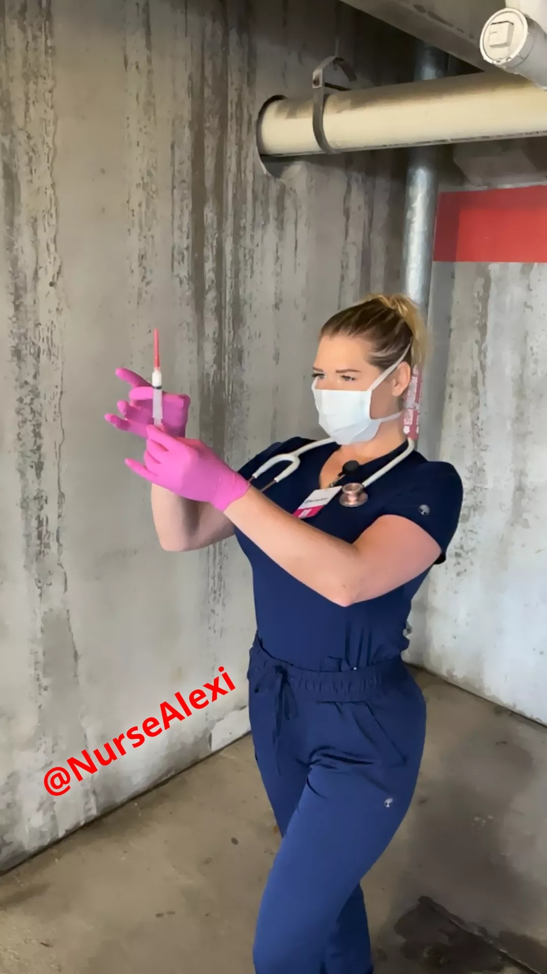 Let me nurse you back to health 😉😘 posted by nursealexi