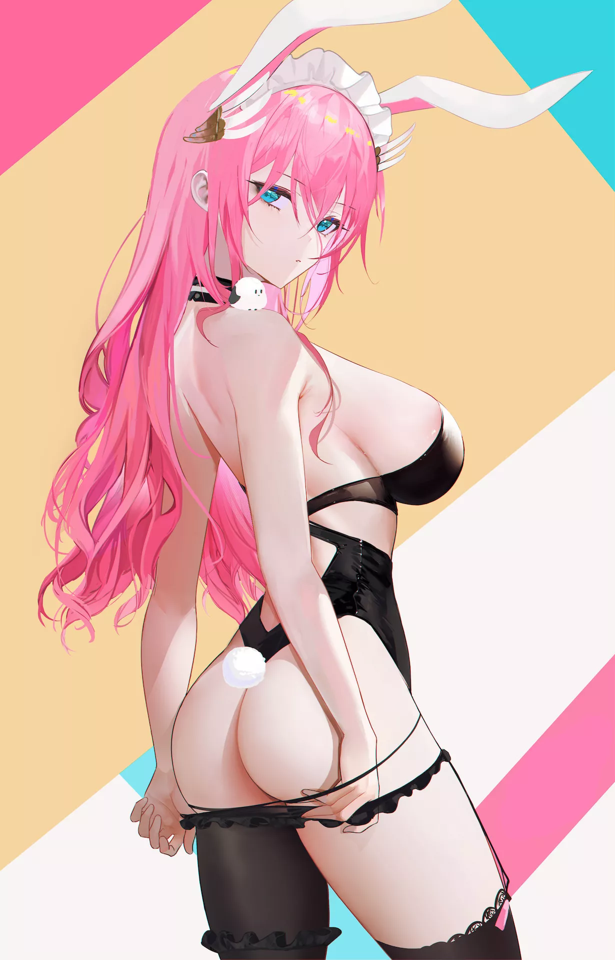 Pink-Haired Bunny posted by CheetahSperm18