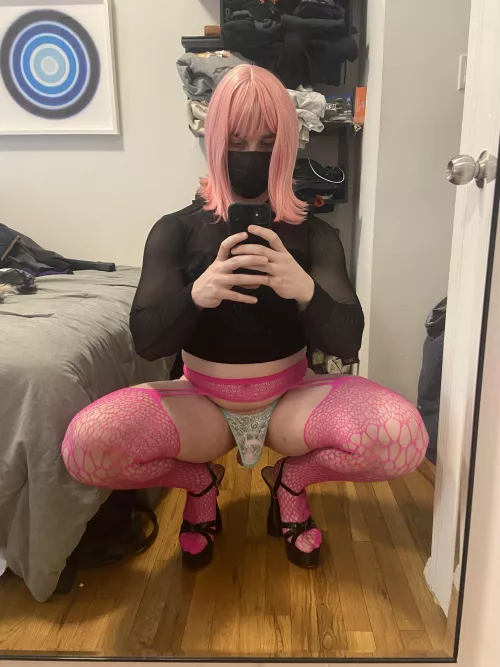 Pretty in pink to match my cage hehe 💓💖💞 by Emmy-the-NYC-CD