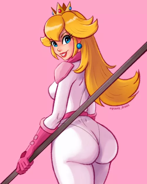 Princess Peach(gravey_draws)[Super Mario Bros.] by CBlaster9000