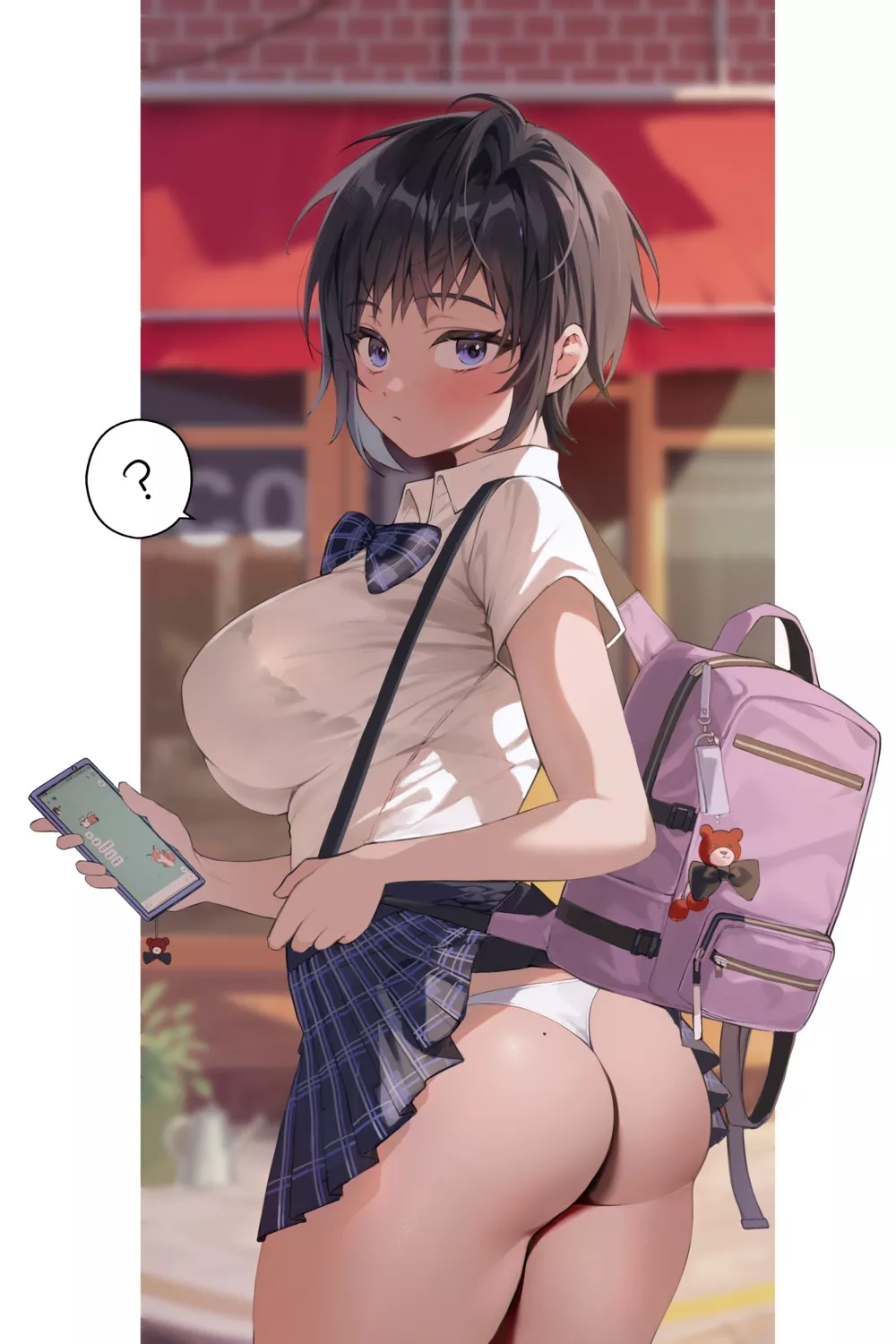 Schoolgirl tease posted by RainDMask