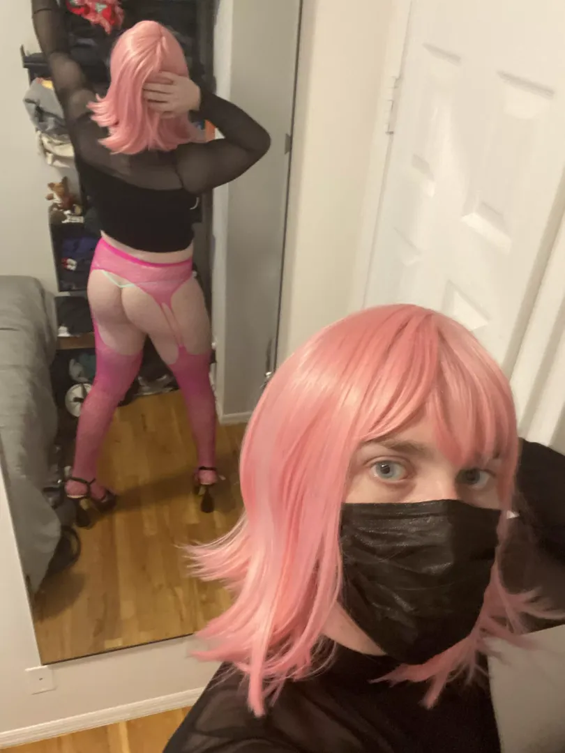 So obsessed with being a slutty sissy in pink 💓💓💓 by Emmy-the-NYC-CD