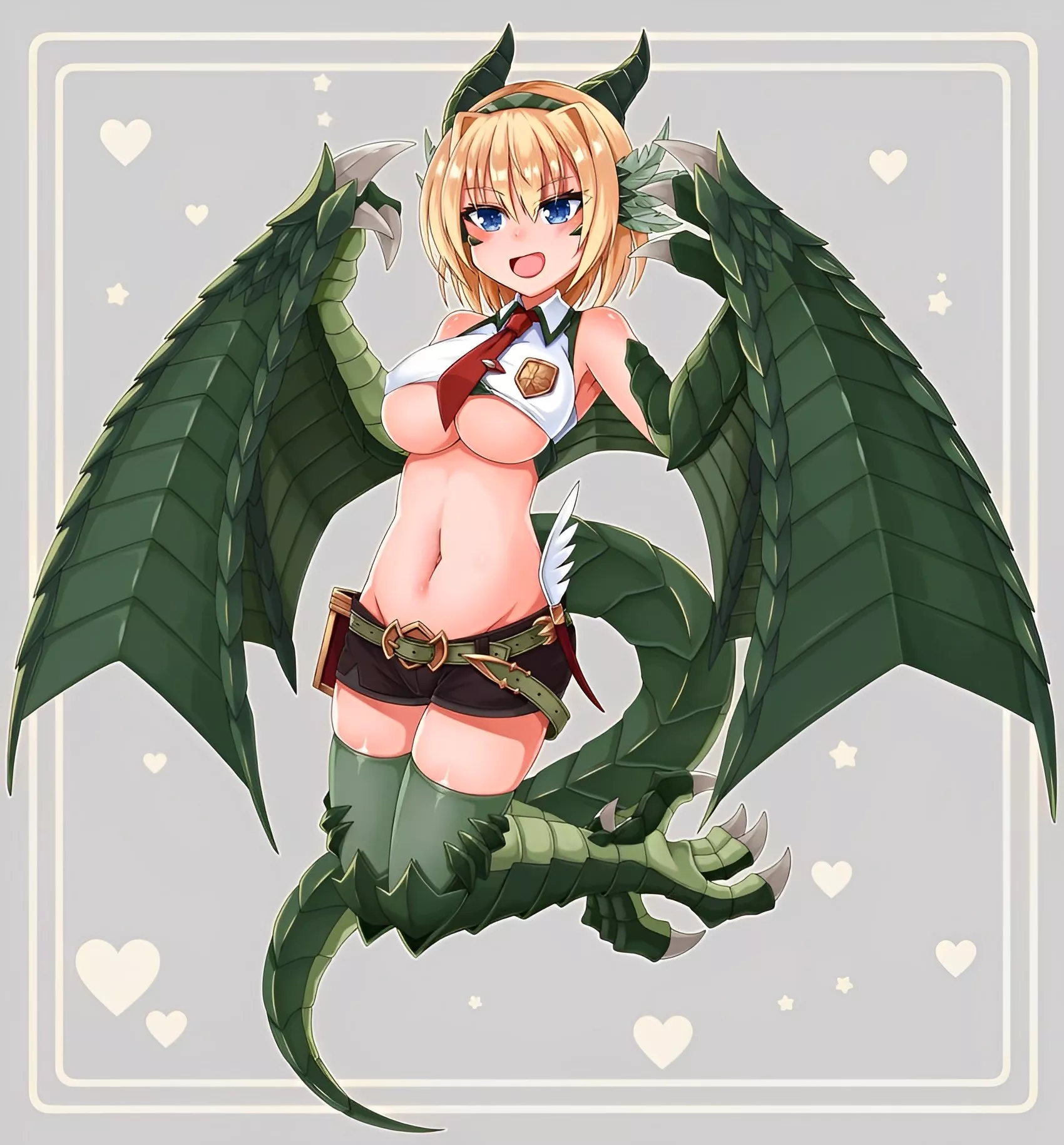 The cutest Wyvern-Girl picture! (By Coral Sky) posted by Legendhart