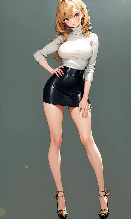 Turtleneck Sweater by CheetahSperm18