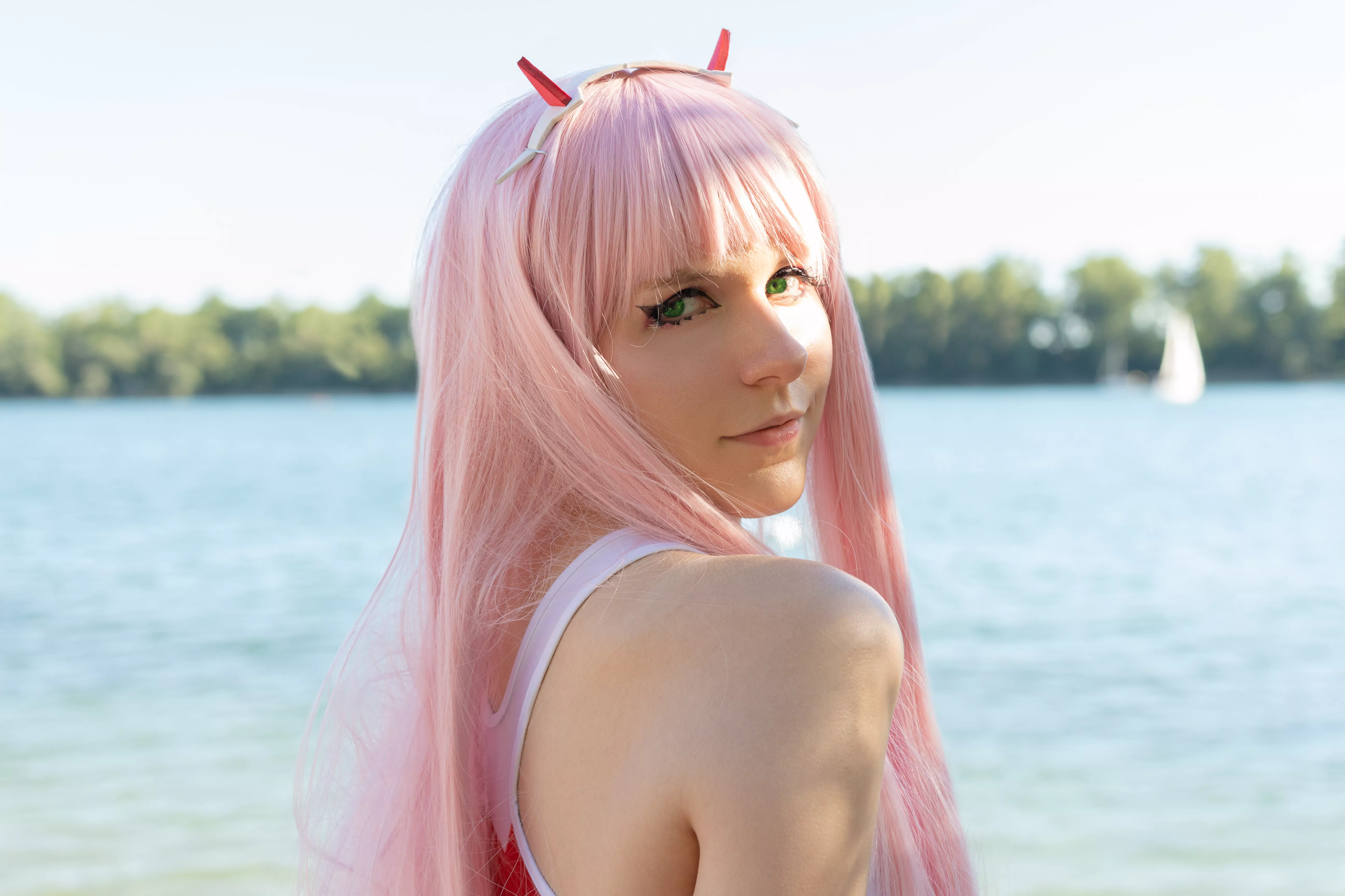 When I give you this look, you know it's sucking time~ Zero-Two from Darling in the franxx by x_nori_ [Self] posted by x_nori_