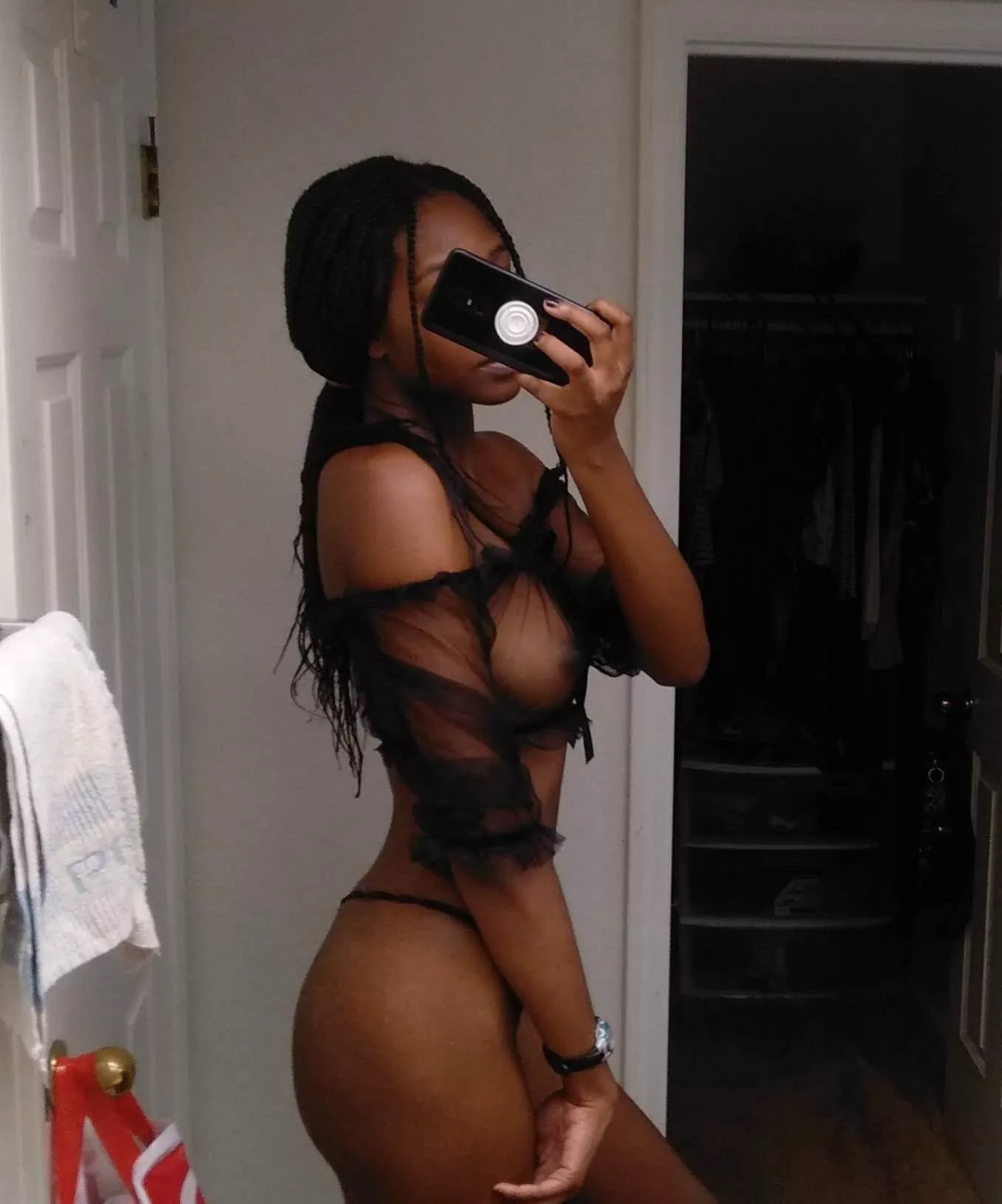 Call in sick, let’s fuck all morning posted by Ebony2001
