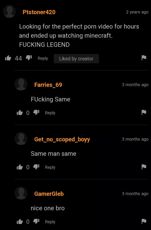 Ended up finding a Minecraft tutorial instead of a good porn video. by QueenDiva_UwU