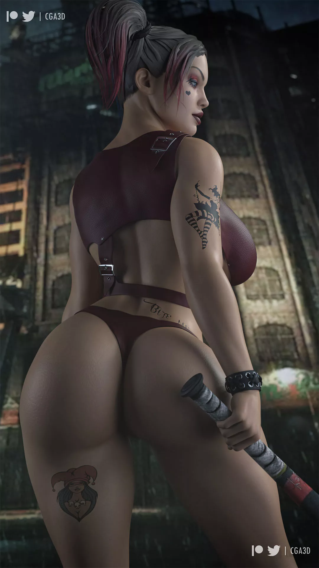 Harley's peach (Cga3D) [DC] posted by Kuro-Oji