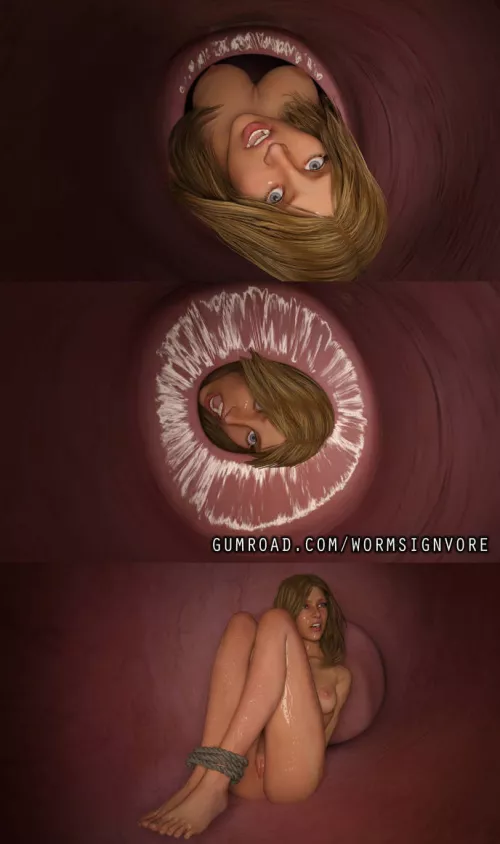 {Image} Orca Eats Lifeguard Test Images 4/14 (?/Orca)(F/Human)(Soft)(Oral)(unwilling)(nsfw)(OC: WormsignVore Animations) by WormsignVore